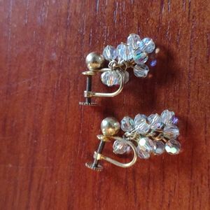 Vintage 12k dangle sparkle earrings